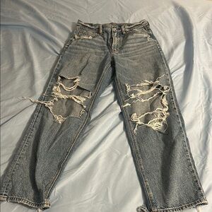 American Eagle Outfitters Distressed Blue Jeans